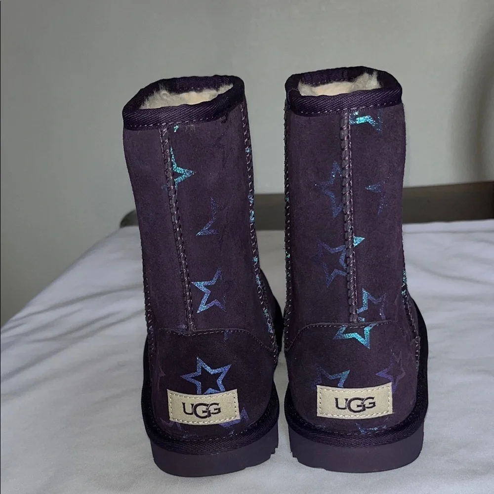 UGG Purple Boots with Star Design